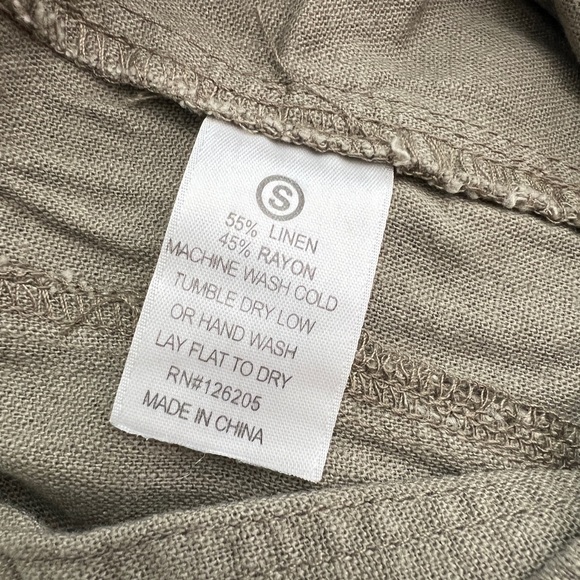 NWT Just Living Linen Khaki Pants - Picture 4 of 4